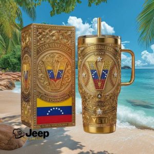 Team Venezuela World Baseball Classic 2026 Champions Gold Yeti Tumbler
