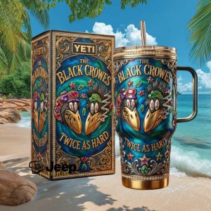 The Black Crowes “Twice As Hard” 3D Jeweled Band Merchandise 40oz Tumbler