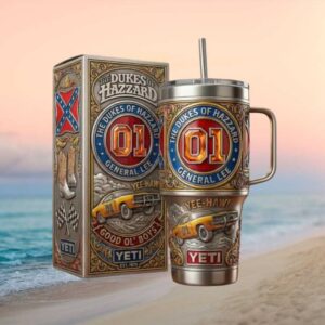 The Dukes of Hazzard General Lee 01 Yee Haw Edition Yeti Tumbler