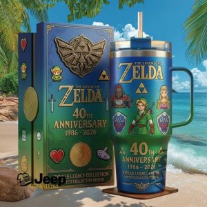 The Legend of Zelda 40th Anniversary Hyrule Legacy Collection 40oz Tumbler