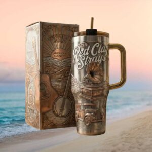 The Red Clay Strays Southern Soul American Country Music Embossed Style 40oz Tumbler