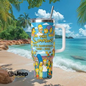 The Simpsons 37th Anniversary 1989 2026 Characters Commemorative Tumbler