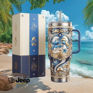 The Smurfs “Magic is Everywhere” 3D Relief Luxury Gift Tumbler