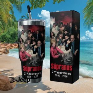 The Sopranos 27th Anniversary (1999 2026) Cast Photo Insulated Travel Tumbler