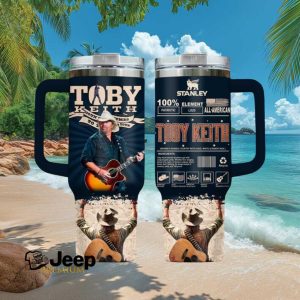 Toby Keith Patriotic All American 100% Element 40oz Tumbler Country Music Gift