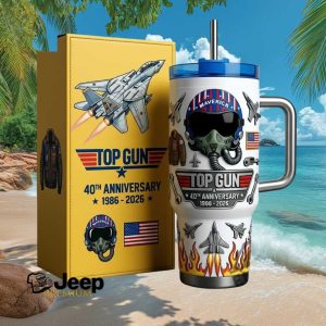 Top Gun 40th Anniversary Maverick Pilot Helmet Limited Edition 40oz Tumbler