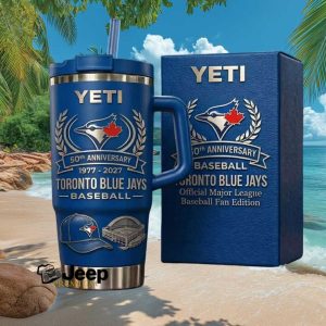 Toronto Blue Jays 50th Anniversary 1977 2027 Official MLB Fan Edition Tumbler
