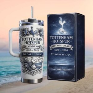 Tottenham Hotspur 144th Anniversary To Dare Is To Do Heritage Tumbler
