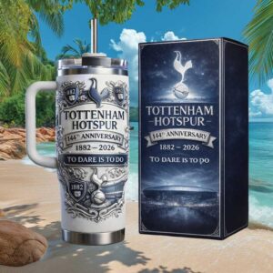 Tottenham Hotspur 144th Anniversary To Dare Is To Do Heritage Tumbler
