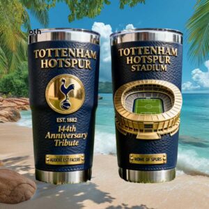 Tottenham Hotspur 144th Anniversary Tribute Leather Wrap Tumbler