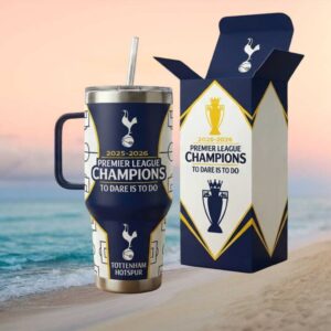 Tottenham Hotspur 2025 2026 Premier League Champions Fan Tumbler