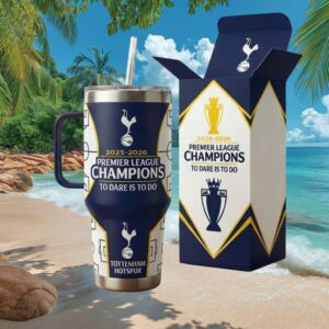 Tottenham Hotspur 2025 2026 Premier League Champions Fan Tumbler