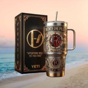 Twenty One Pilots “Breach” Trench Era East Is Up Gemstone Engraved Tumbler