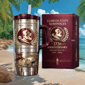 Florida State University Seminoles 175 Years of Legacy Heritage Edition 40oz Travel Tumbler