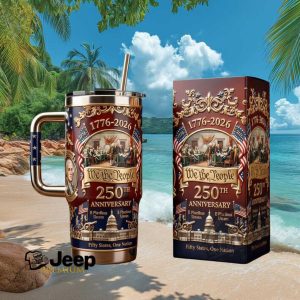 USA 250th Anniversary 1776 2026 We The People 40oz Tumbler