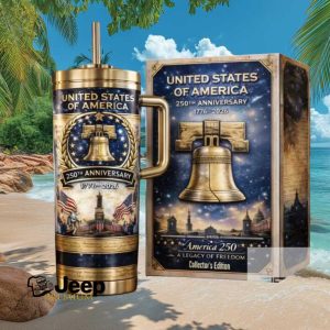 USA 250th Anniversary Collector's Edition Tumbler 1776 2026 Liberty Bell