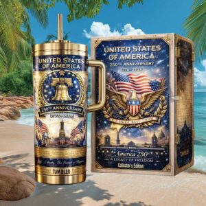 USA 250th Anniversary Legacy of Freedom 1776 2026 Collector Tumbler