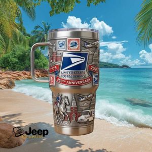 USPS 250th Anniversary Commemorative 40oz Tumbler with Handle