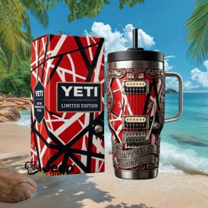 Van Halen Limited Edition “Ain't Talkin' 'Bout Love” Frankenstein Guitar Design Tumbler
