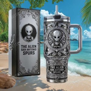 Victor Wembanyama The Alien San Antonio Spurs Custom 40oz Tumbler