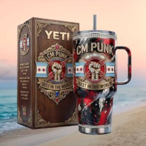 WWE CM Punk Best In The World Championship Style 40oz Tumbler WWE CM Punk Best In The World Championship Style 40oz Tumbler