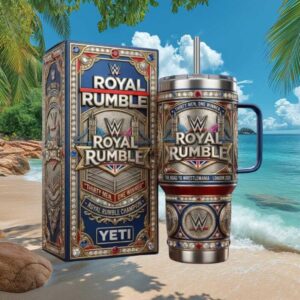 WWE Royal Rumble Road to WrestleMania London 2026 Commemorative 3D YETI Tumbler WWE Royal Rumble Road to WrestleMania London 2026 Commemorative 3D YETI Tumbler