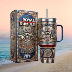WWE Royal Rumble Road to WrestleMania London 2026 Commemorative 3D YETI Tumbler