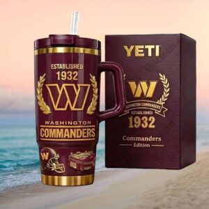 Washington Commanders Est 1932 NFL Edition Insulated Tumbler with Handle