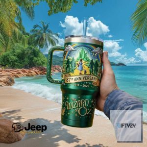 Wizard of Oz 87th Anniversary 1939 2026 Yellow Brick Road Emerald City 40oz Tumbler