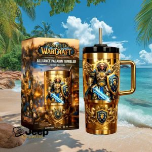 World of Warcraft Alliance Paladin Limited Edition Gold 30oz Stainless Steel Tumbler