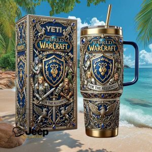 World of Warcraft For The Alliance Limited Edition 40oz Gamer Tumbler with Box
