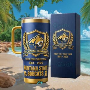 Montana State Bobcats FCS National Champions 2026 Commemorative 40oz Tumbler