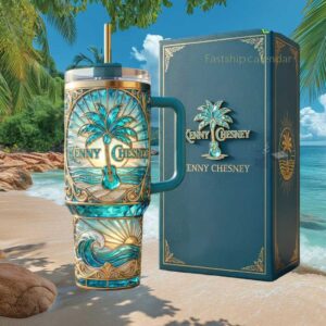 Kenny Chesney Tropical Beach Guitar 3D Art 40oz Insulated Tumbler