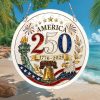 Custom Pomeranian Dog USA 250th Anniversary Liberty Bell Wreath Ornament Custom Pomeranian Dog USA 250th Anniversary Liberty Bell Wreath Ornament