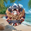 Sacred Heart Jesus God Bless America 250 Years of Freedom Custom Family Ornament Sacred Heart Jesus God Bless America 250 Years of Freedom Custom Family Ornament