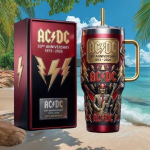 ACDC 53rd Anniversary 1973 2026 Let There Be Rock Band Concert Tumbler