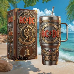 ACDC High Voltage Legacy Highway To Hell Rock Band Vintage Fan Gift Stainless Steel Insulated Tumbler