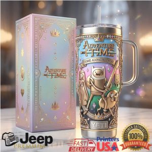 Adventure Time Finn and Jake Retro Vintage 20oz Cartoon Fan Gift Stainless Steel Insulated Tumbler