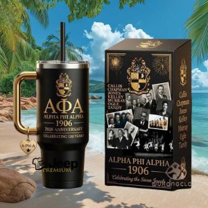 Alpha Phi Alpha 120th Anniversary 1906 Seven Jewels Fraternity Gift Stainless Steel Insulated Tumbler