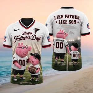 Atlanta Falcons Personalized Father’s Day Piglet Custom Name T Shirt