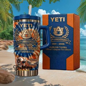 Auburn Tigers Football 135th Anniversary 1891 2026 Tie Dye Fan Gift Stainless Steel Insulated Tumbler