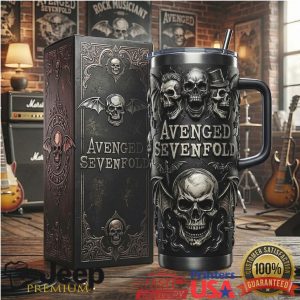 Avenged Sevenfold Life Is But A Dream Tour 2024 Retro Skull Stainless Steel Insulated Tumbler