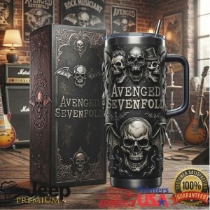 Avenged Sevenfold Life Is But A Dream Tour 2024 Retro Skull Stainless Steel Insulated Tumbler