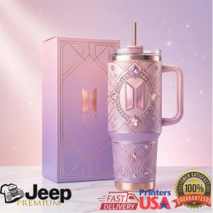 BTS Army Proof Anthology Album Celebration 2024 Purple Retro 20oz Gifts for Fans Stainless Steel Insulated Tumbler