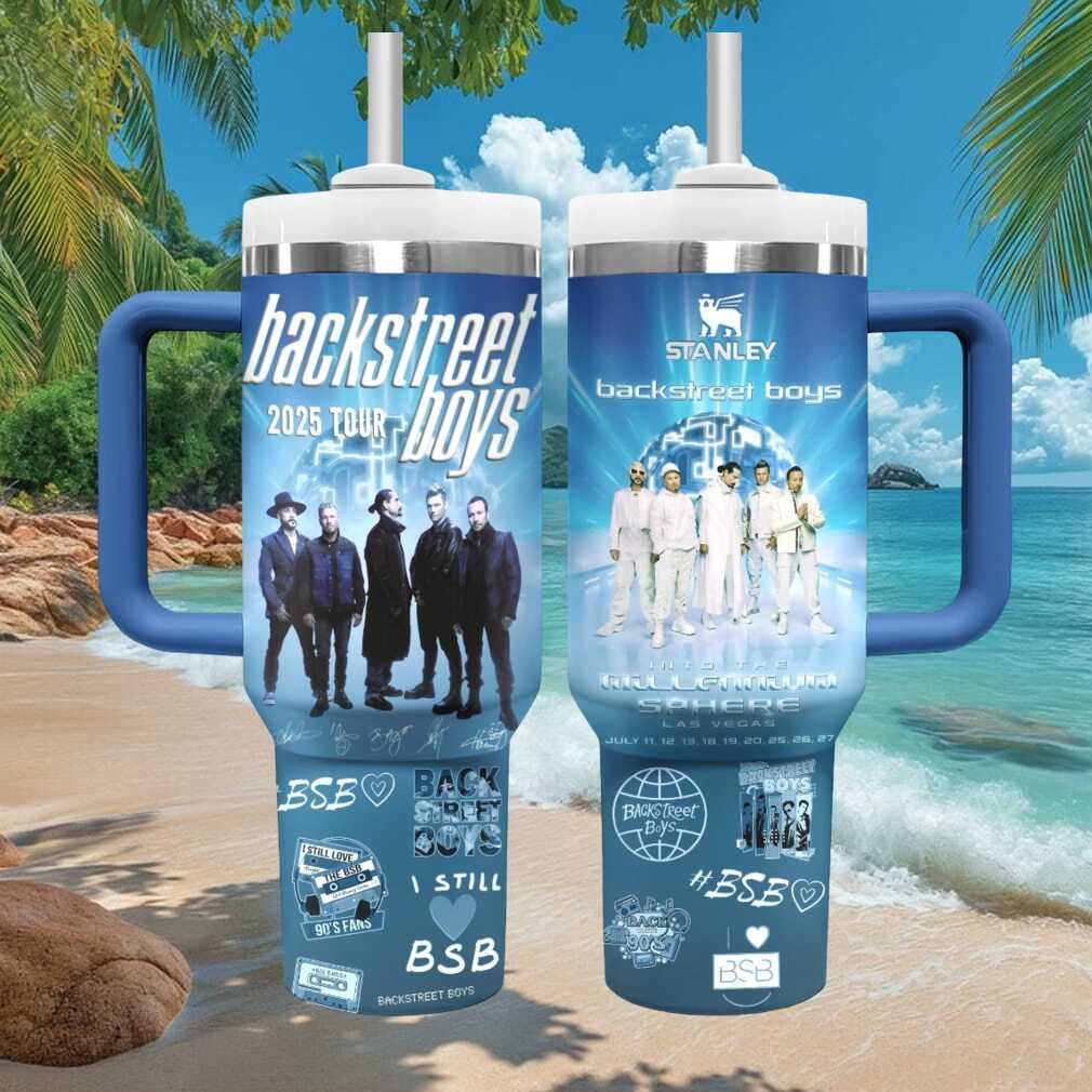 Backstreet Boys Into The Millennium Sphere Las Vegas 2025 Tour Stainless Steel Insulated Tumbler Backstreet Boys Into The Millennium Sphere Las Vegas 2025 Tour Stainless Steel Insulated Tumbler