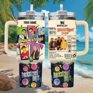 Backstreet Boys Personalized Name Retro 90s Boy Band Fan Gift Stainless Steel Insulated Tumbler
