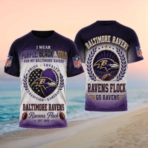 Baltimore Ravens Ravens Flock Pride Loyalty Gameday T Shirt