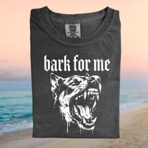 Bark For Me German Shepherd Goth Metal Dog T Shirt
