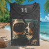 Bernese Mountain Dog Three Moon Howling Vintage Graphic T Shirt Bernese Mountain Dog Three Moon Howling Vintage Graphic T Shirt