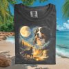 Black Labrador Full Moon Forest Wilderness Graphic T Shirt Black Labrador Full Moon Forest Wilderness Graphic T Shirt